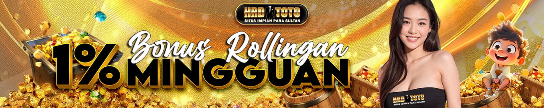 BONUS ROLLINGAN 1% MINGGUAN HRDTOTO